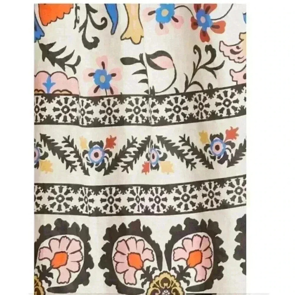 NWT Cara Cara Charleston Square Neck Blouse in Turtledove Botanical Size Large - Picture 7 of 14